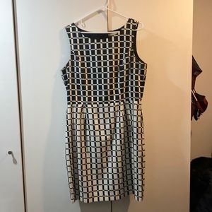 Black and white checkered dress
